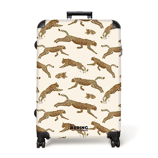 NoBoringSuitcases.com© Hartschalen-Trolley Beige mit Panther 77 günstig online kaufen