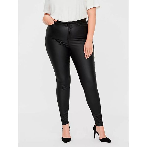 Vero Moda Lora Ss Coats K Curve Jeans Mit Hoher Taille 46 Black / Detail Co günstig online kaufen