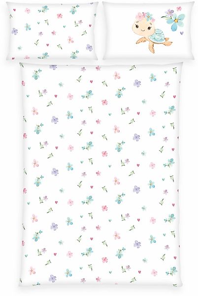 Baby Best Babybettwäsche "Little Turtle" 2 Stk. tlg. mit liebevollem Motiv günstig online kaufen