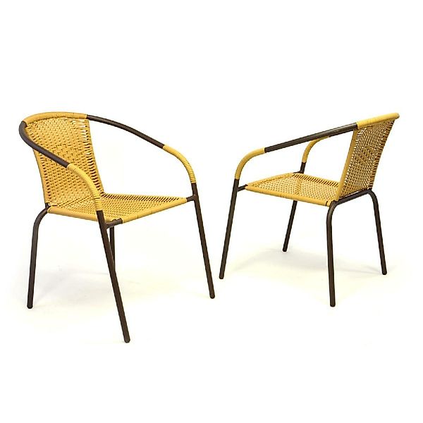 VCM Gartenstuhl 2er Set Bistrostuhl Balkon günstig online kaufen