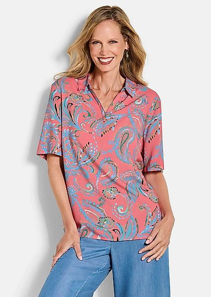 GOLDNER Schlupfbluse Schlupfbluse mit Paisley-Muster Viskoseshirt mit offen günstig online kaufen