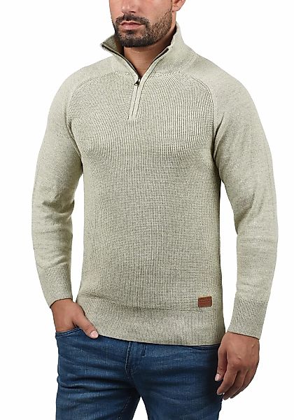 blau Troyer "BHGrandolf" Grobstrick-Troyer mit Stehkragen günstig online kaufen