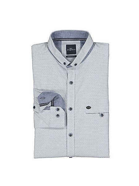 Engbers Langarmhemd engbers Herren Langarm-Hemd strukturiert, Hellblau günstig online kaufen