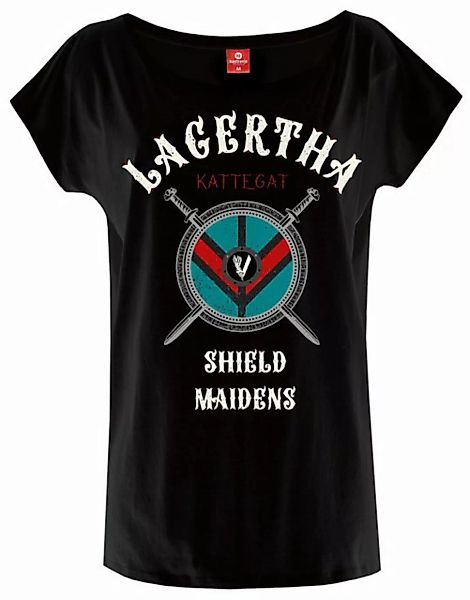 Vikings Lagertha Shield Maidens Damen Loose-Shirt schwarz günstig online kaufen