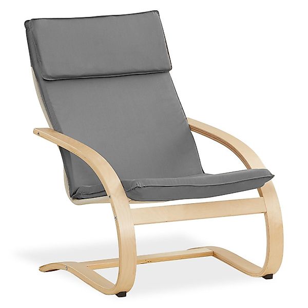 Homestyle4u Relaxsessel Sessel Relaxstuhl Fernsehsessel Grau günstig online kaufen
