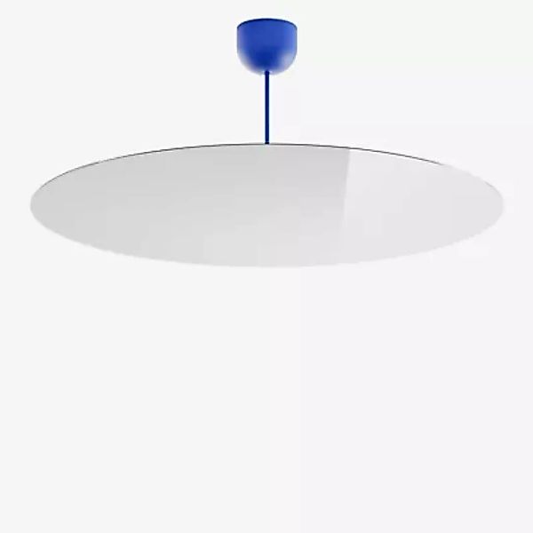 Luceplan Millimetro Pendelleuchte LED, blau/blau - H. 33 cm - ø85 - Phasend günstig online kaufen