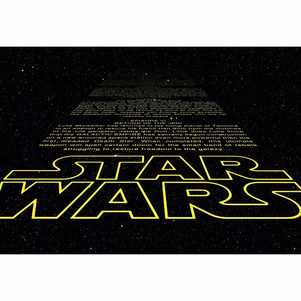 Disney Fototapete Star Wars Schwarz und Gelb 368 x 254 cm 612226 günstig online kaufen