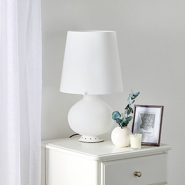 Fontana Arte Designer-Tischleuchte Fontana, Höhe 53 cm, weiß günstig online kaufen
