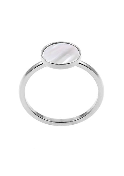 Hey Happiness Fingerring Kreis Muschel 18K Gold Roségold, Edelstahl Damen R günstig online kaufen