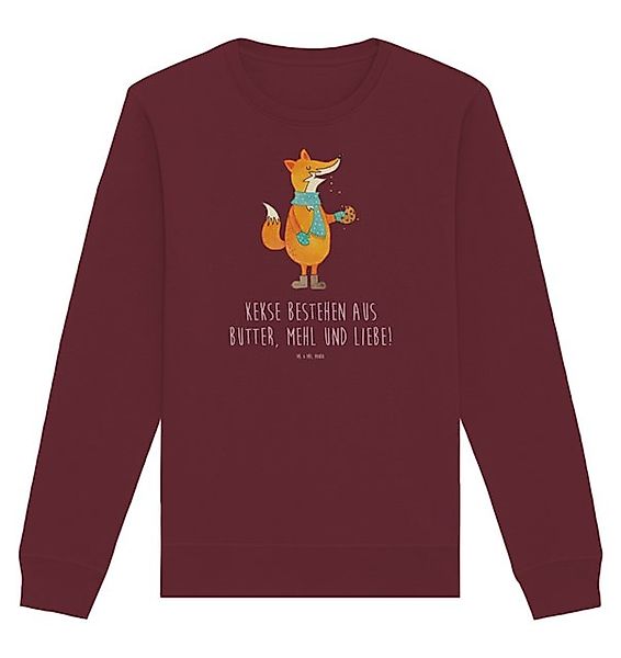 Mr. & Mrs. Panda Longpullover Größe L Fuchs Keks - Burgundy - Geschenk, Wei günstig online kaufen