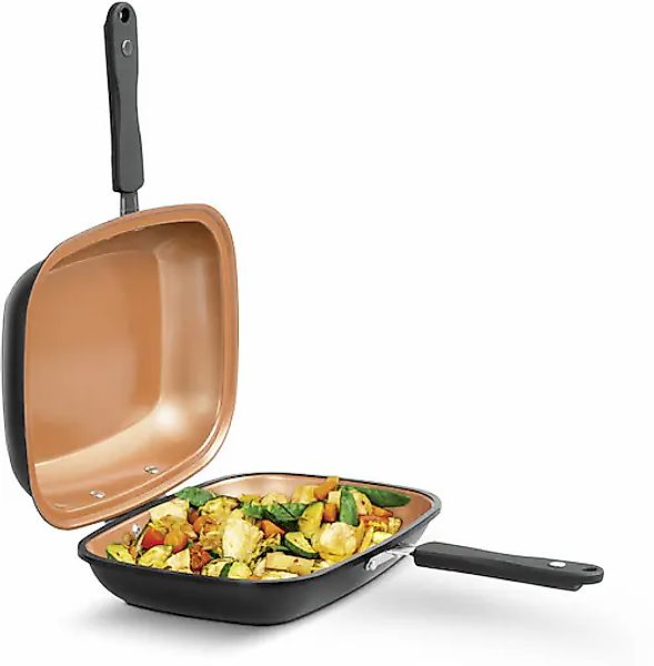 LIVINGTON Bratpfanne »Black Doubletta Basic Set« Aluminium 1 Stk. tlg. 2-in günstig online kaufen