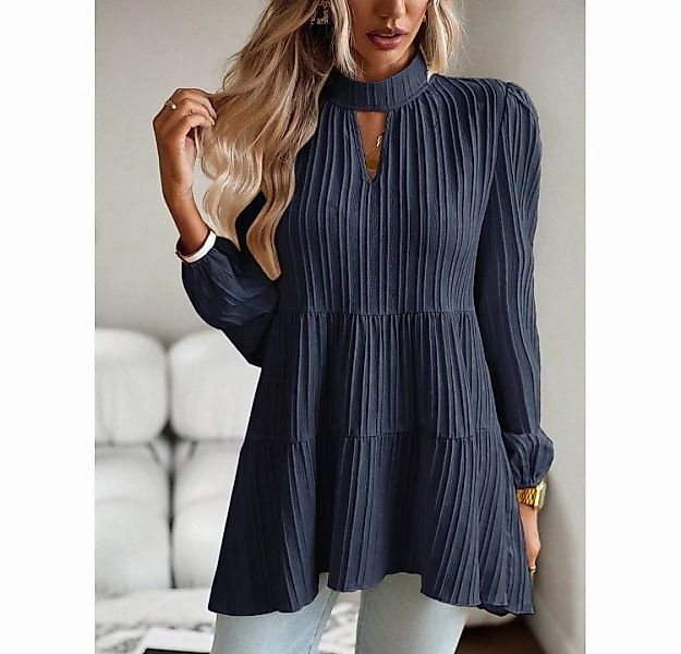 AFAZ New Trading UG Hemdbluse Damen Blusen Einfarbige Elegant Freizeitjacke günstig online kaufen