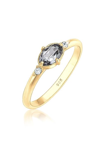 Elli Verlobungsring Bandring Kristalle 925 Silber günstig online kaufen