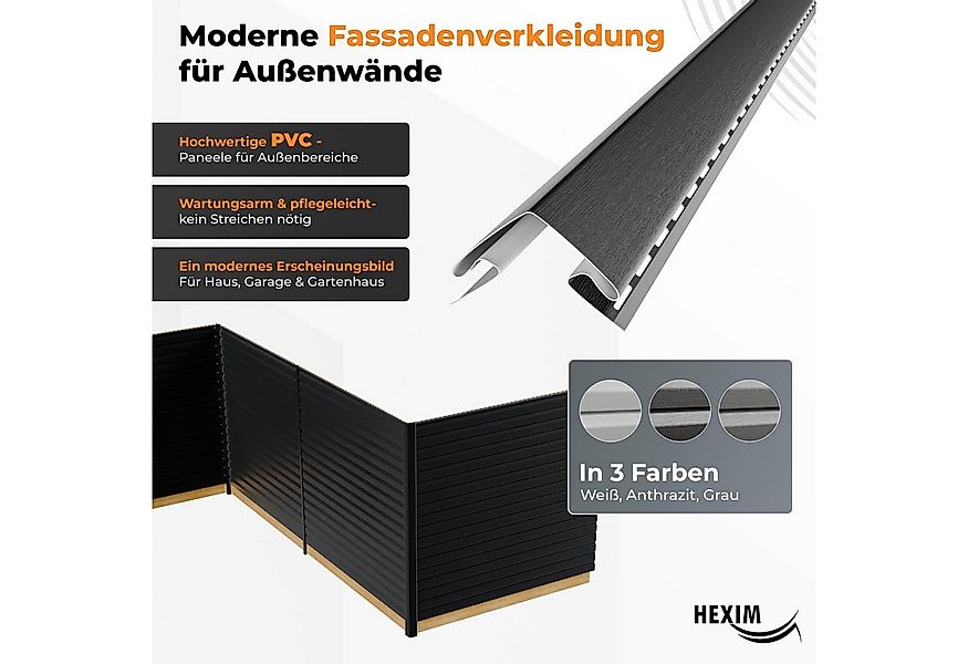 Hexim Verkleidungspaneel, (Siding Fassadenpaneele außen Fassadenverkleidung günstig online kaufen