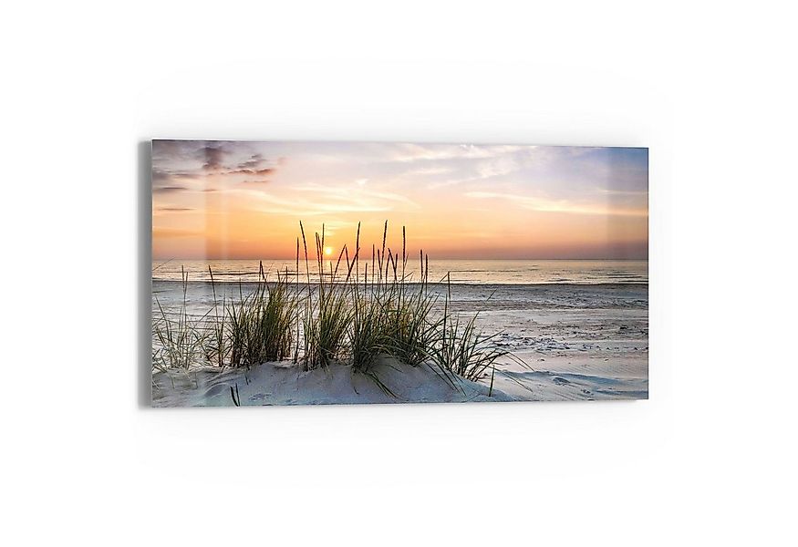 DEQORI Glasbild 'Sonnenuntergang am Strand', 'Sonnenuntergang am Strand', G günstig online kaufen