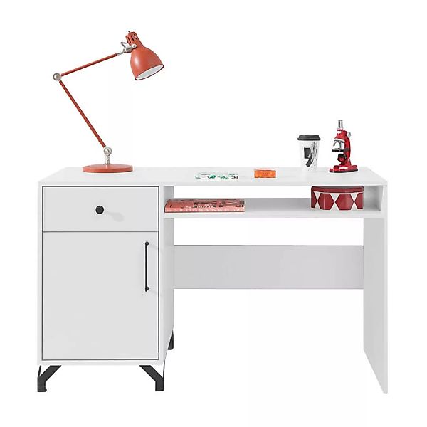 Schreibtisch 125 cm weiß BEND-133 günstig online kaufen