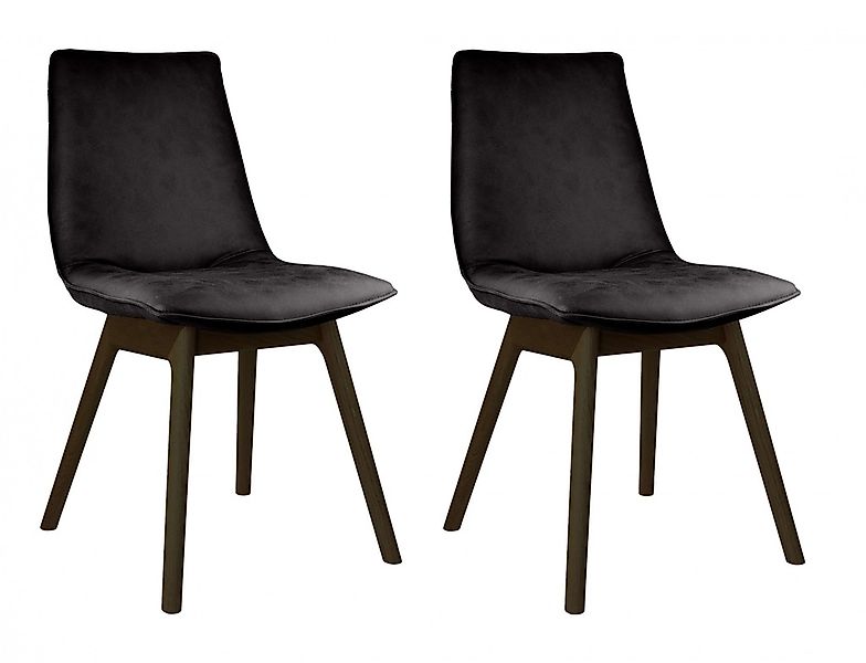 andas Esszimmerstuhl "Ramon", (Set), 2 St., Microfaser, mit Massivholzbeine günstig online kaufen