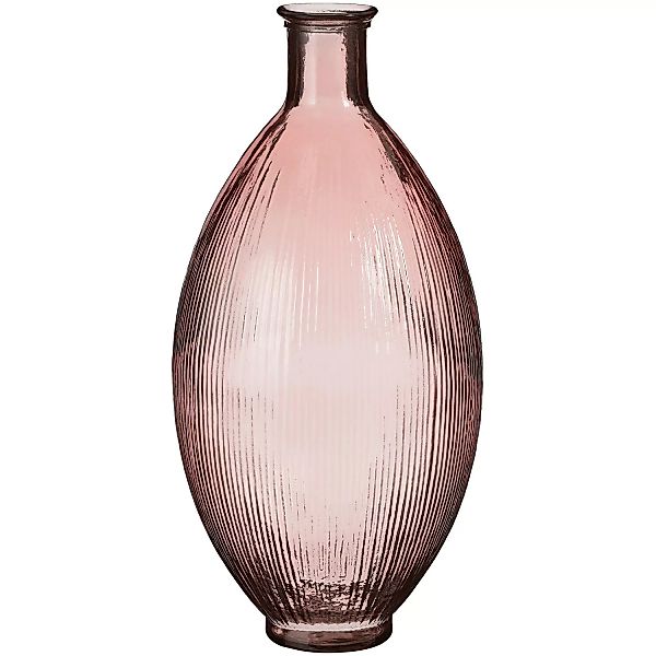 Mica Decorations Firenza Flasche recycelte Glass Hellrosa 59 Ø 29 cm günstig online kaufen