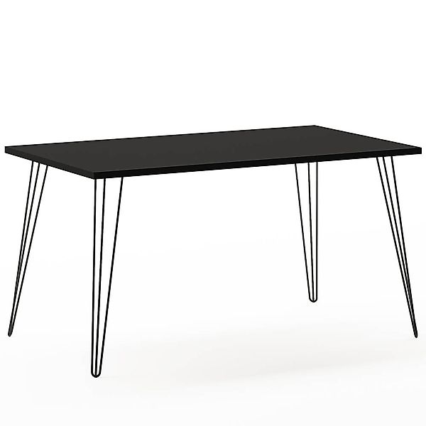 Schreibtisch in schwarz, HUNTSVILLE-80 günstig online kaufen