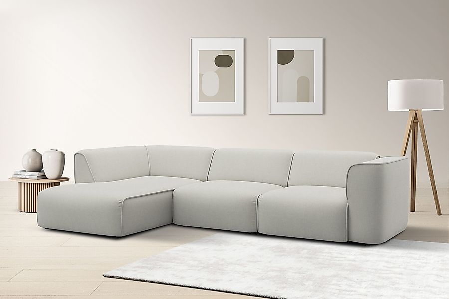 RAUM.ID Ecksofa "Merid L-Form, jederzeit durch Module erweiterbar, B/T/H: 2 günstig online kaufen