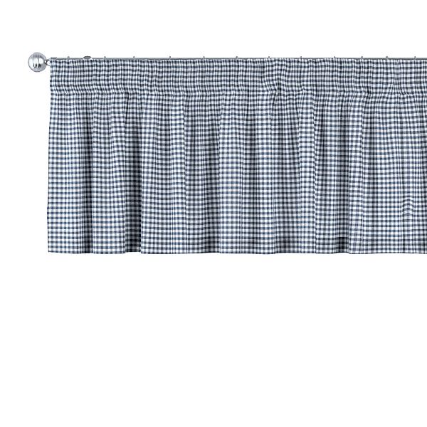 Kurzgardine mit Kräuselband, marinenblau-ecru , 260 x 40 cm, Quadro (136-00 günstig online kaufen