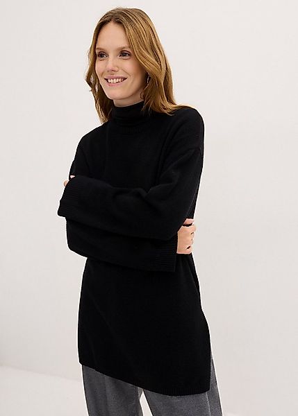 bonprix Strickpullover Long-Feinstrickpullover mit Seitenschlitzen aus Visk günstig online kaufen