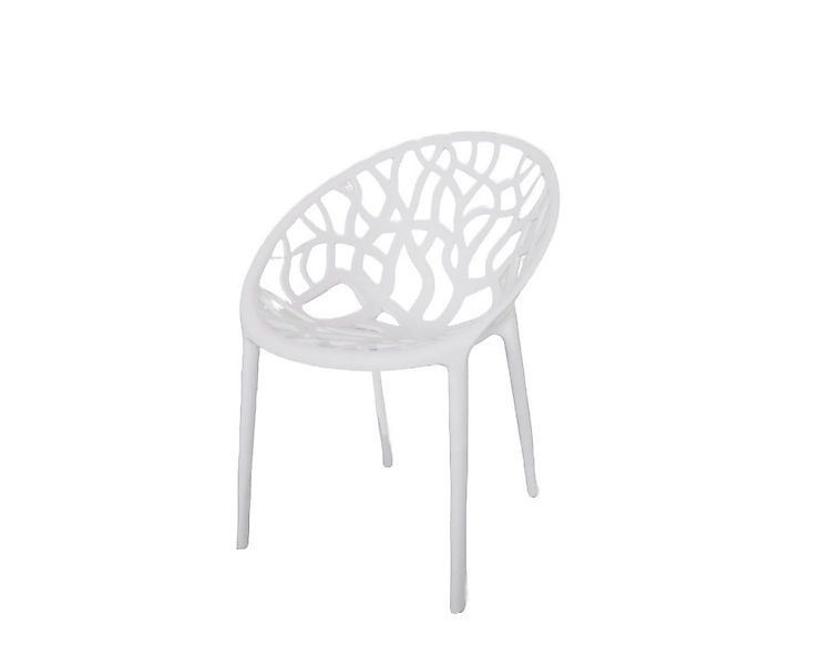 BURI Gartenstuhl Design Gartenstuhl 80cm Stapelstuhl wetterfest Kunststoff günstig online kaufen