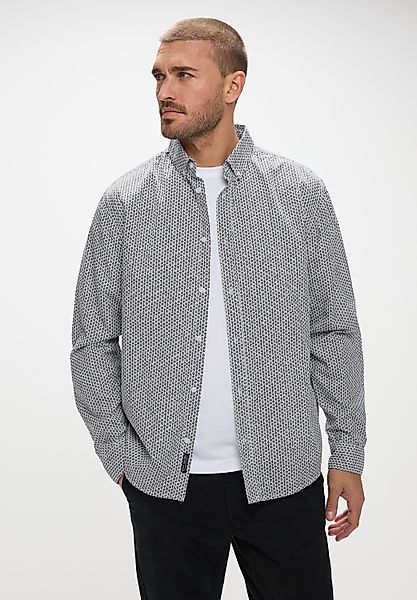 STREET ONE MEN Langarmhemd aus reiner günstig online kaufen