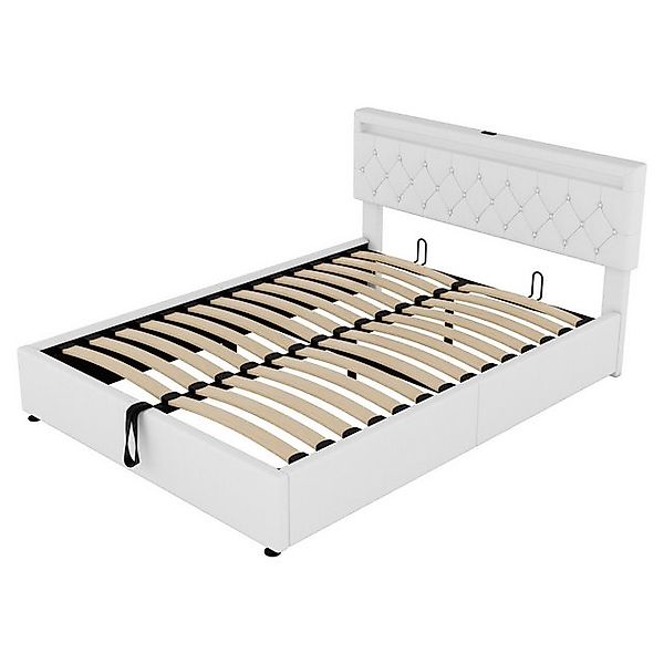 Gotagee Polsterbett 160 x 200 cm Doppelbett Multifunktionsbett ohne Matratz günstig online kaufen
