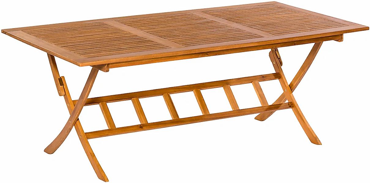 Merxx Klapptisch Rechteckig Braun 200 cm x 100 cm günstig online kaufen