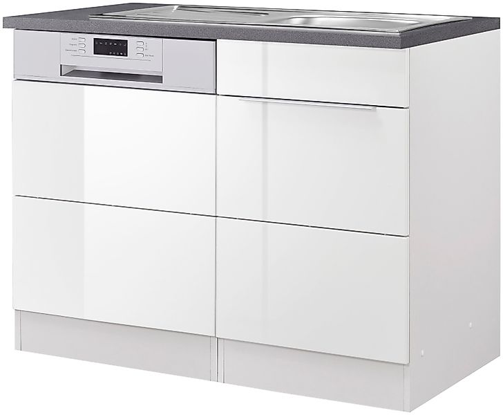KOCHSTATION Spülenschrank "KS-Brindisi", 110 cm breit, inkl. Möbeltür für G günstig online kaufen