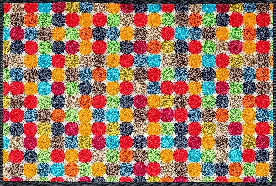 wash+dry by Kleen-Tex Fußmatte Mikado Dots, günstig online kaufen