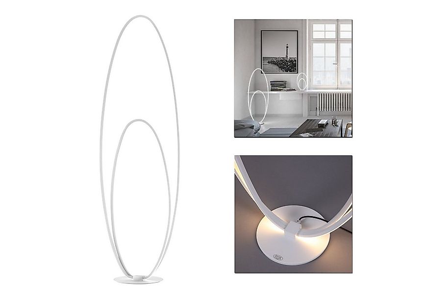 Home4Living Stehlampe Standleuchte Stehleuchte LED 25W modern Tretschalter, günstig online kaufen