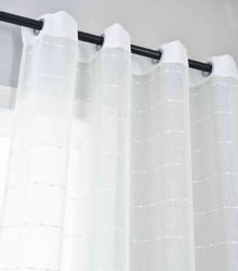 Gardinenbox Gardine (1 St), Ösen, halbtransparent, günstig online kaufen