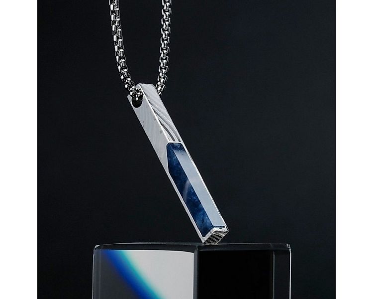 Holzkern Kette mit Anhänger Herren-Halskette Edelstahl Campania Sodalith/Da günstig online kaufen