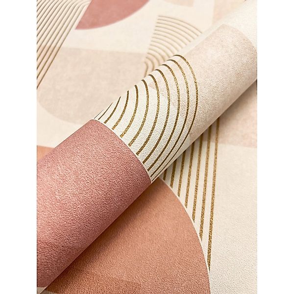 Newroom Vliestapete Leona Rose Streifen Modern günstig online kaufen