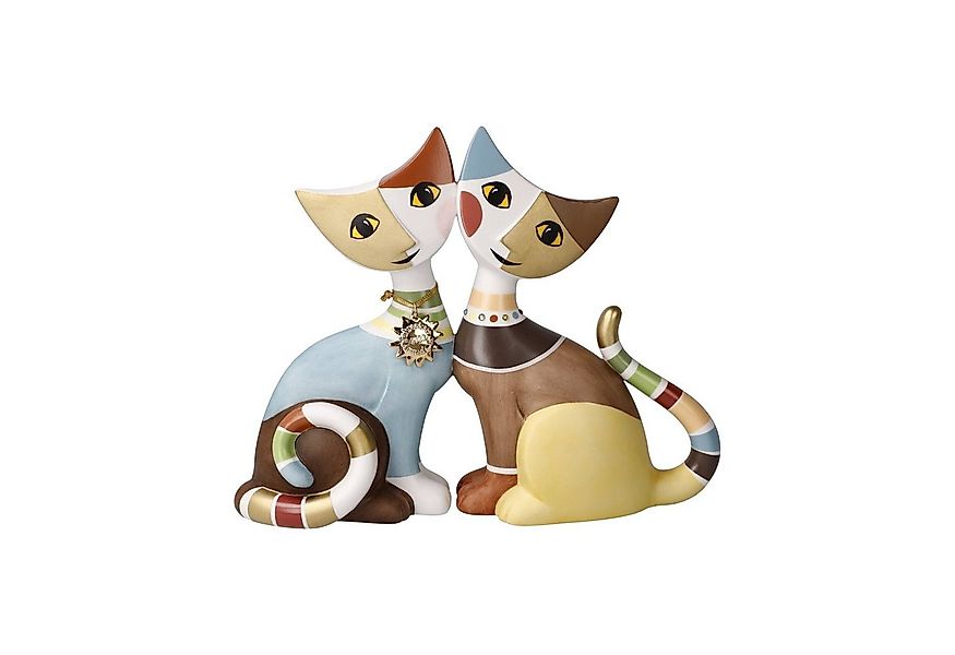 Goebel Dekofigur Goebel Jahreskatze Letizia e Cosmo mit Kristallsteinen 202 günstig online kaufen