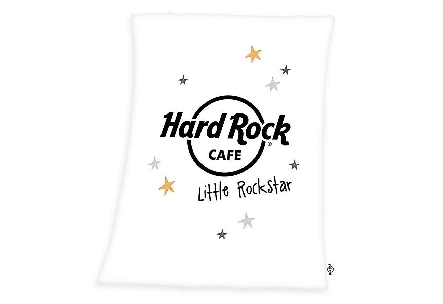 Babydecke Hard Rock Café - Little Rockstar - Fleecedecke Baby-decke, 75x100 günstig online kaufen