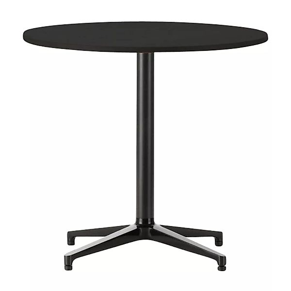 Vitra - Bistro Table Tisch rund - schwarz/Vollkernmaterial/Gestell basic da günstig online kaufen