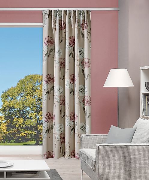 HOME WOHNIDEEN Verdunkelungsvorhang "PEPPE" Multifunktionsband 1 Stk. tlg. günstig online kaufen