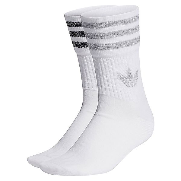 Adidas Originals Mid Cut Glitter Socken EU 40-42 White / Grey Two / Black günstig online kaufen