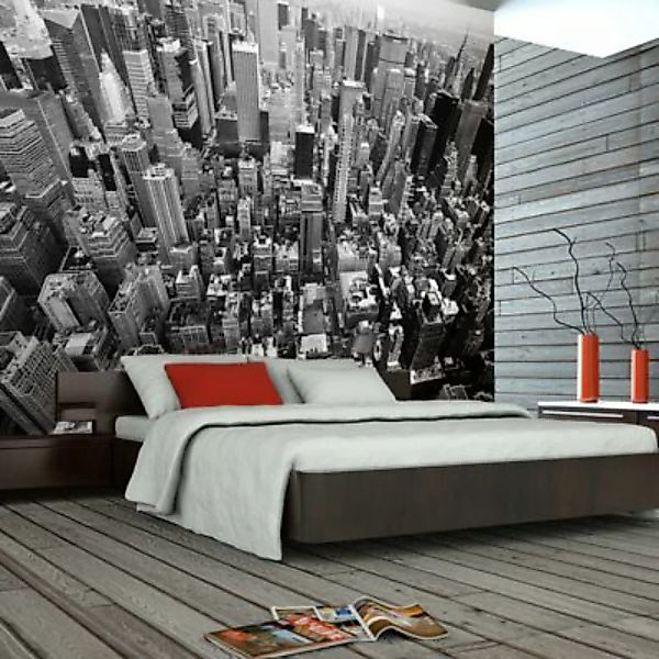 artgeist Fototapete USA, New York: schwarz-weiß schwarz/weiß Gr. 250 x 193 günstig online kaufen