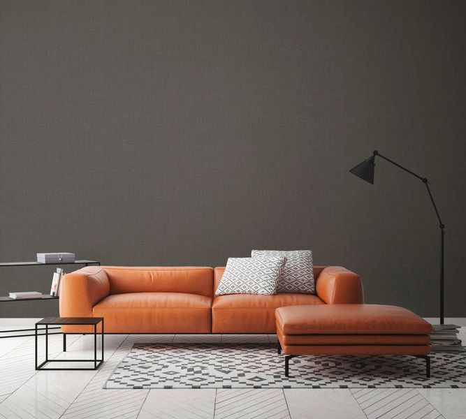 Livingwalls Tapete Uni Grau und Braun 53 cm x 10,05 m AS-387454 günstig online kaufen
