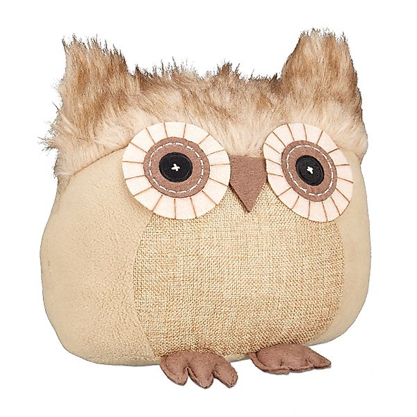 relaxdays Türstopper Eule brau günstig online kaufen