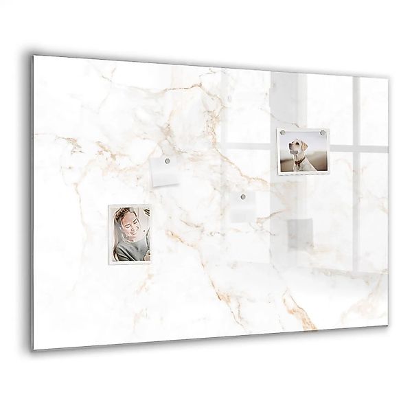 Tulup Glasmagnettafel Beschreibbar Eleganter Marmor 100x70 cm Magnettafel W günstig online kaufen