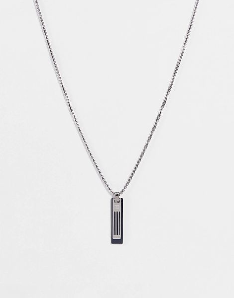 Tommy Hilfiger – Halskette aus Edelstahl in Silber-Optik mit Anhänger, 2790 günstig online kaufen