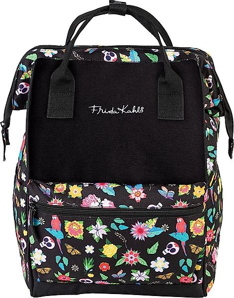 Frida Kahlo Rucksack Frida Kahlo Rucksack schwarz Polyester, Damen Cityruck günstig online kaufen