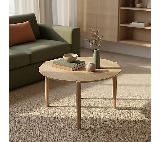 skølm Couchtisch Åsarna aus Eiche Massivholz (70 cm, geölt & lackiert), nat günstig online kaufen