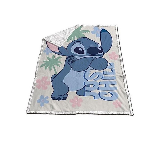 Wohndecke Stitch Just Chill Sherpa Fleecedecke günstig online kaufen