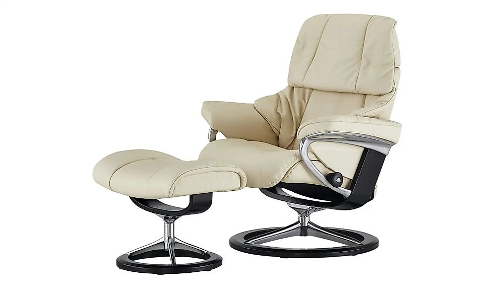 Stressless Relaxsessel mit Hocker  Reno L ¦ creme ¦ Maße (cm): B: 92 H: 110 günstig online kaufen